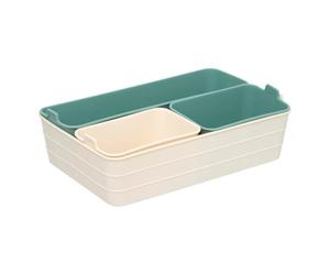 5Five - Organiseurs BOXY en Plastique - X4 - Rangement Salle de Bain, Organisateur Cosmétiques, Accessoire Beauté