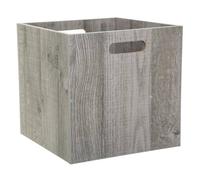 5five - panier 31x31cm ""mix n modul"" effet chêne gris