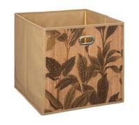 5five - panier 31x31cm ""mix n modul"" latte bambou motif
