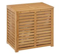 5five - panier à linge double 50l ""sicela"" bambou