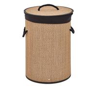 Panier à Linge en Bambou "Stemy" 48L Noir