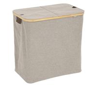 5five Panier à linge Tidy Box 80 L double pliable Gris
