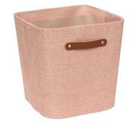 5Five - Panier de Rangement MIX’N MODUL Rose en Polyester - 31x31x31cm - Organisateur Maison, Boîte de Rangement Polyvalente, Accessoire Pratique