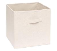 5Five - Panier de Rangement TIDY BOX Beige en Polyester - 31x31x31cm - Organisateur Maison, Boîte de Rangement Polyvalente, Accessoire Pratique