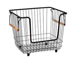 5five - panier en métal empilable blackwood grand format