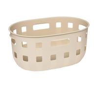 5Five - Panier HARMONY Beige - 50l - 61,6x42,7x27,8cm - Organisateur Maison, Corbeille, Accessoire Pratique pour Salle de Bain ou Buanderie