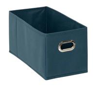 5five - panier tissu 15x31cm ""mix n' modul"" bleu pétrole