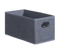 5five - panier tissu 15x31cm ""mix n' modul"" gris foncé chiné