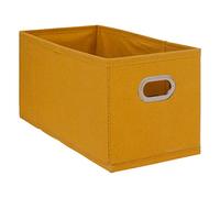 Five - Boîte de Rangement Tissu Jaune Moutarde 15 x 31 x 15 cm