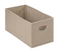 Five - Boîte de Rangement Tissu Beige Lin 15 x 31 x 15 cm