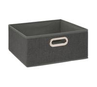 5five - panier tissu 31x15cm ""mix n modul"" gris foncé chiné