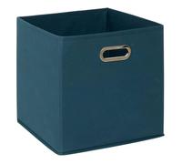 5five - panier tissu 31x31cm ""mix n modul"" bleu pétrole