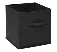 5five - panier tissu 31x31cm ""mix n' modul"" gris anthracite