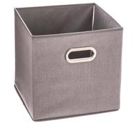 5five - panier tissu 31x31cm ""mix n modul"" gris clair chiné
