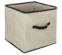 5five - panier tissulanière 31x31cm ""mix n modul"" beige