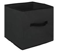 5five - panier tissulanière 31x31cm ""mix n modul"" noir