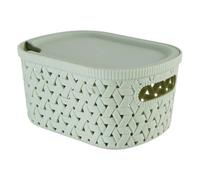 5five - panier tressy en plastique sauge 2,3l
