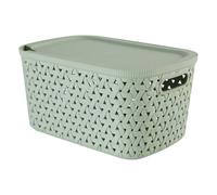 5five - panier tressy en plastique sauge 6,7l