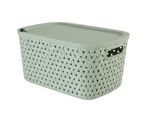 5five - panier tressy en plastique sauge 6,7l
