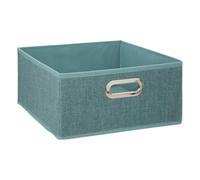 5five - panier velours 31x15cm mix n modul bleu pétrole chiné