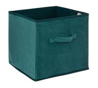 5five - panier velours 31x31cm ""mix n modul"" bleu