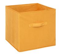 5five - panier velours 31x31cm mix n' modul jaune