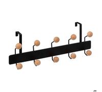 5five - patère 10 têtes bois cerisier noir