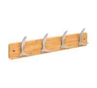 5Five - Patère Murale ALY Beige en Bois et Zinc - 4 Têtes - 45x6x10,5cm - Crochets, Accessoire Maison, Utilisation Quotidienne