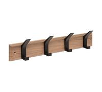 5five - patère ziny 4 têtes l45cm Bois Clair Noir