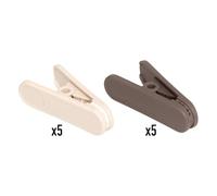 5Five - Pince à Linge - X10-3,5x2,2x8cm - Accessoire Buanderie, Utilisation Quotidienne