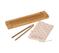 5five - planche à découper pain avec accessoires bambou 50x13cm