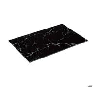 5five - planche à découper verre 30x20cm noir effet marbre