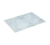 5five - planche décorative en verre 40 x 30 marbre blanche