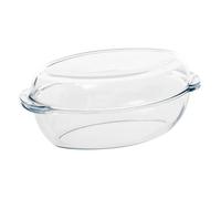 5five - plat à four l35cm oval en verre avec couvercle