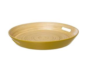 5five - plateau bambou 42cm modern color jaune moutarde