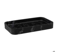 5five - plateau rectangulaire anglulaire ""léa"" effet marbre noir