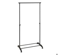 Atmosphera - Penderie portant à vêtements réglable sur roulette - H. 160 cm - Gris et Noir Noir G