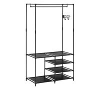5five Portant à vêtements Intissa 4 niveaux métal noir H160 cm
