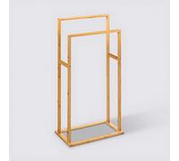 5five Porte-serviettes Bambou 2 barres Beige G