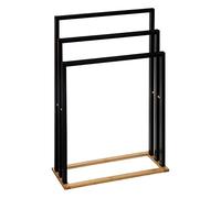 FIVE Simply Smart - Porte-Serviettes en Bambou Natureo 82cm Noir Noir