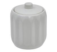 5five - pot à coton colorama en céramique d.12,5cm blanc