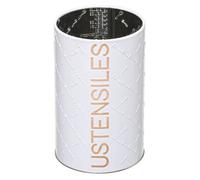 5five - pot à ustensiles fer ""scandinave nature"" blanc