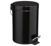 5five Poubelle à pédale - Noir - 3 L