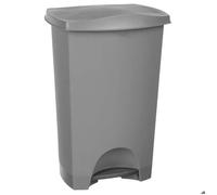 5five - poubelle à pédale plastique 42l gris