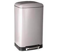 5Five - Poubelle cuisine 30 litres - Taupe - Ariane - Poubelle en Métal - Seau amovible et Poignée arrière