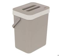5five - poubelle de compost 5l en plastique taupe