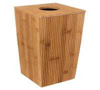 5five - Poubelle de Salle de Bain 6 litres en Bambou avec Couvercle - Poubelle en Bois Design pour WC