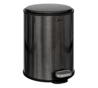 5five - poubelle ""delta"" 6l métal noir