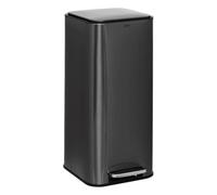 5five - poubelle delta en métal noir 30l