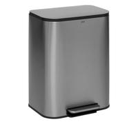 5five - poubelle en inox finition mat 50l